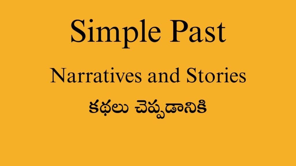 NARRATIVES AND STORIES
