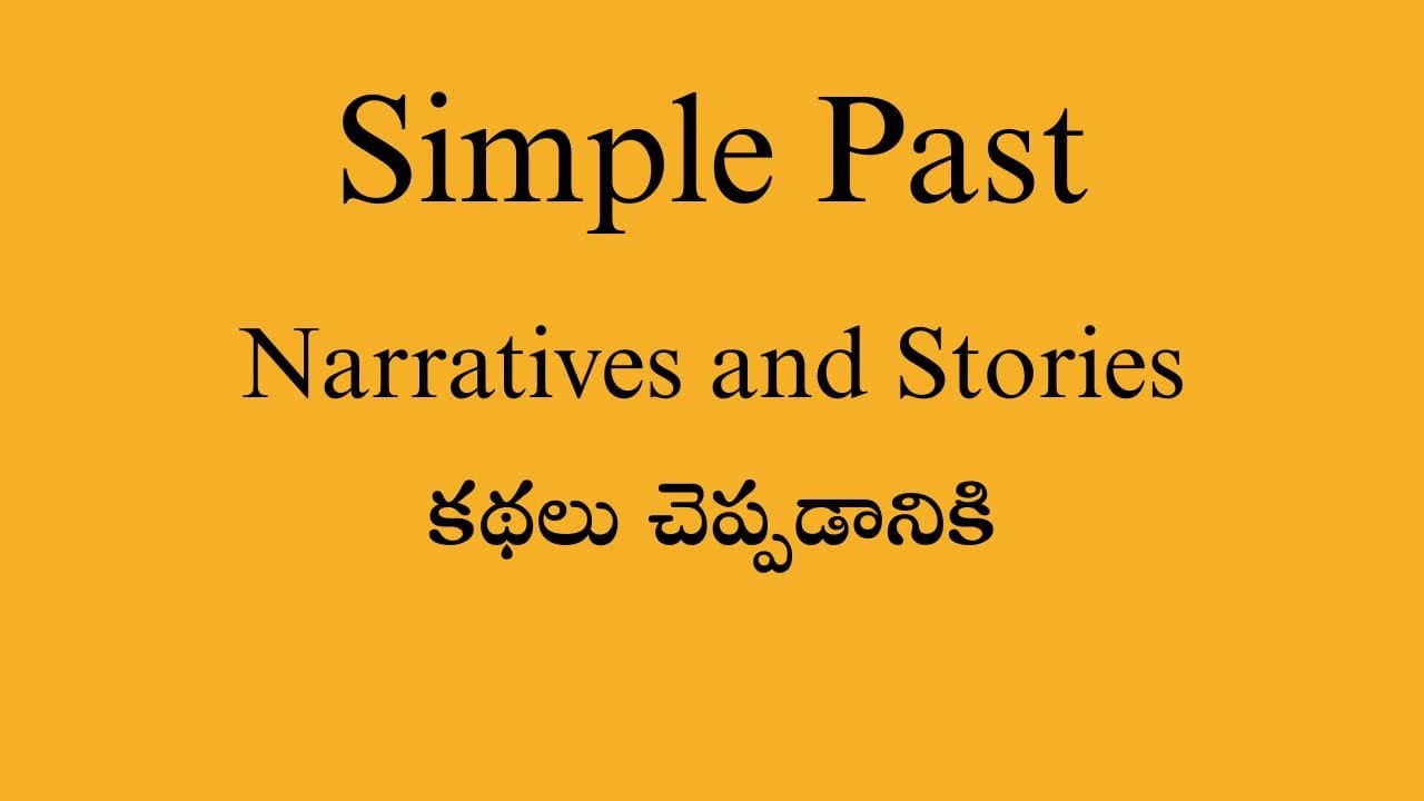 NARRATIVES AND STORIES