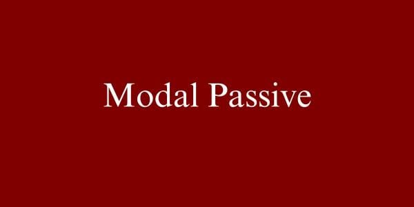 Modal Passive